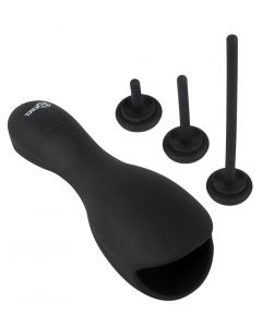 Eikel Masturbator met Opzetbare Dilator Set compleet