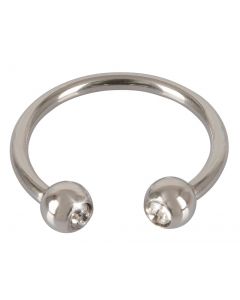 Eikel Ring met Strass Steentjes 