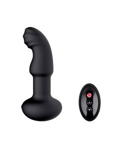 Roterende & Vibrerende Butt Plug Zwart voorkant