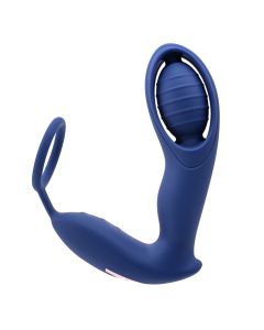 Cockring met vibrerende Buttplug Extra Mile