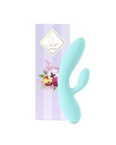 FeelzToys - Lea Rabbit Vibrator Blauw verpakking