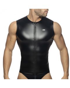 Fetish Rubberen Heren Shirt - Zwart