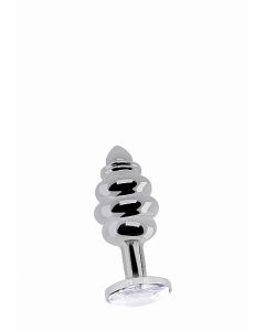 Geribbelde Diamanten Buttplug - S