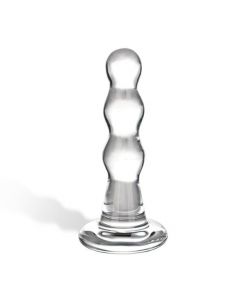 Glazen Beaded Butt Plug - Transparant kopen