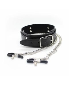Halsband met Tepelklemmen