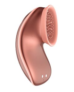 Hands - free Suction & Vibration Toy - Rose Gold zijkant