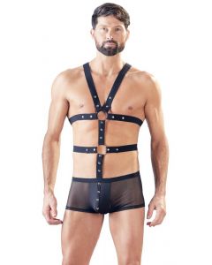 Heren Short met Harnass - Zwart