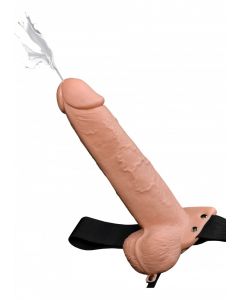 Holle Spuitende Strap-On Dildo - 23 CM voorbeeld