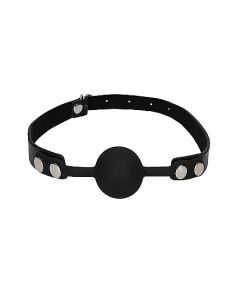 Klassieke Siliconen Ball Gag - Zwart