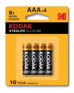  Kodak Xtralife 4 X AAA Batterijen