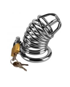 Kuisheidskooi Jailed Metal Chastity Case los