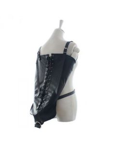 Kunstleren Armbinders - Zwart achterkant