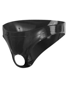 Latex Herenslip Met Opening