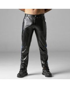 leatherette-cargo-pants-blauw
