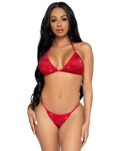 Leg Avenue Phoenix Bikini Set - Rood