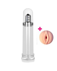 Lusty Electrische Penispomp - Wit vagina