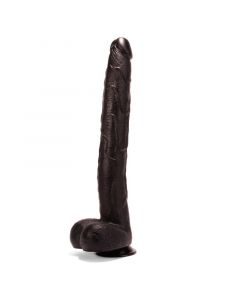  Lusty XXL Dildo Black Bob - 43 CM zijkant