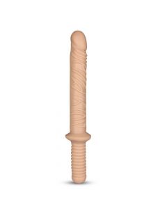 King Size Realistische Dildo met Handvat - 40 cm zijkant