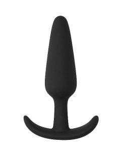 Zwarte Kleine Buttplug met Brede basis - ShotsToys