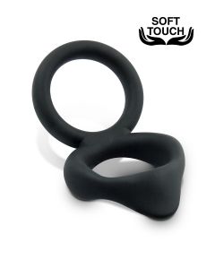 Mr. Cock Siliconen Cockring - Zwart los