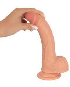 Natuurgetrouwe Dildo met Zuignap 21.7 CM  buigzaam