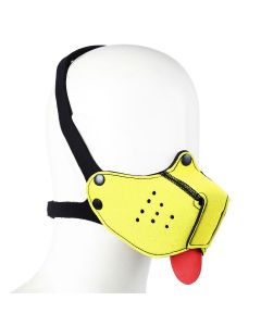 Neoprene Puppy Dog Geel Mond masker