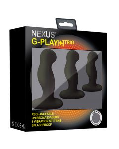 Nexus - G-Play Trio Plus Unisex Vibrator S/M/L Zwart verpakking