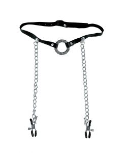 O-Ring Gag met Tepelklemmen kopen