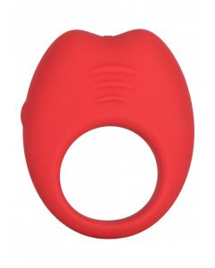 Oplaadbare Cockring met Vibraties - Rood los