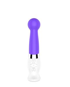 Oplaadbare Vibrator met Balvormige Top - Paars