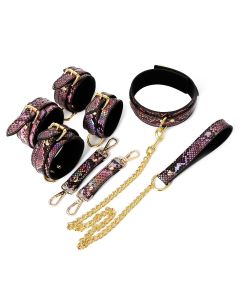 BDSM Set Reptile 3 stuks - Goud roze