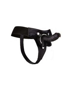Realistische dildo met strap-on harnas, 17,8 cm