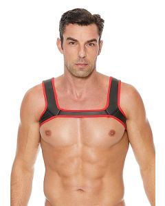 Ouch Puppy Play Neoprene Harnas - Rood