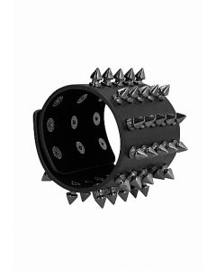 Ouch! Skulls and Bones - Brede Armband met Spikes