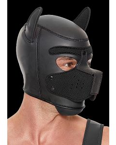 Neopreen Masker Puppy Play - Zwart