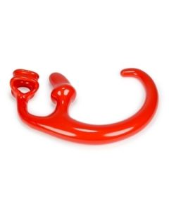 Oxballs Buttplug met Cock & Ball Sling - Rood liggend