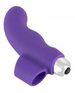 Paarse Vinger Vibrator - Sweet Smile zijkant