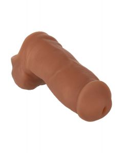 Packer Gear 5 Inch met Plas Gaatje - Bruin 