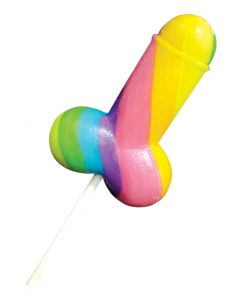 Rainbow Cock Pop Lolly