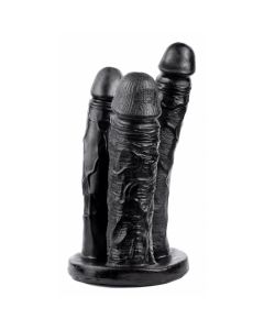 Grote 3-Dubbele Dildo - Zwart