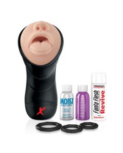 Deep Throat Vibrerende Masturbator - Set