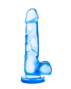 Realistische Dildo met Zuignap - Ijsblauw los