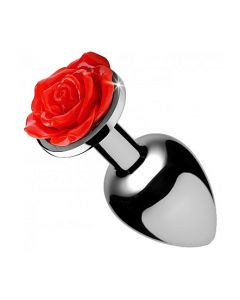 Red Rose Anal Plug S - Rood los