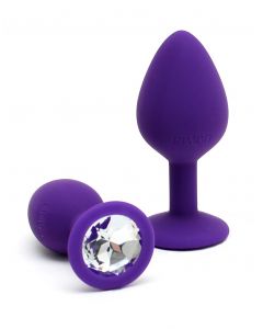 Rimba Berlin Buttplug Duo Set met Bling - Paars onderkant