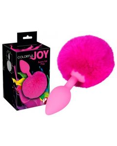 Roze Anaal Plug met Bunny Tail