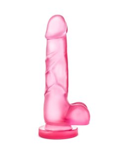 Roze Dildo met Balzak en Zuignap kopen