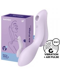 Satisfyer Curvy Trinity 2 Luchtdruk Vibrator - Violet