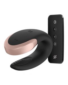 Satisfyer Double Love Luxury Partner Vibrator - Zwart