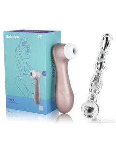 Satisfyer Glazen Dildo - Bundel