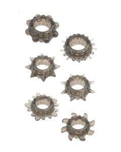 Set van 6 Rekbare Cockringen - Smoke kopen
